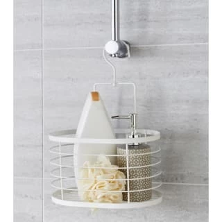 B&M Hanging Bathroom Caddy - White 4 B&M Hanging Bathroom Caddy - White - Image 4