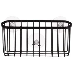 B&M Black Suction Wire Basket