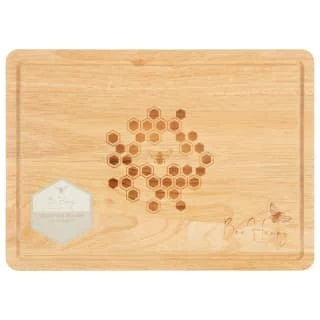 B&M Bee Happy Wooden Chopping Board 1 B&M Bee Happy Wooden Chopping Board