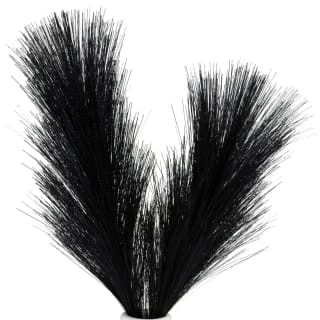 B&M Stone Rounded Vase With Black Pampas 2 B&M Stone Rounded Vase With Black Pampas - Image 2