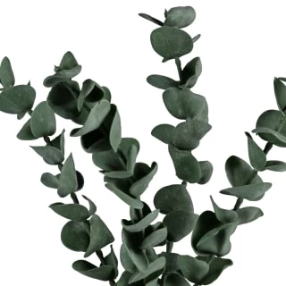 B&M Stone White Vase With Plants 2 B&M Stone White Vase With Plants - Image 2