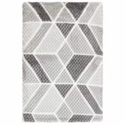 B&M Simply Geo Waffle Throw - Grey -Home Decor Sales 394917 simply geo waffle throw grey 2