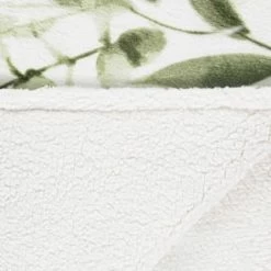 Winston Green Leaf Sherpa Throw -Home Decor Sales 394948 winston leaf sherpa throw green 3