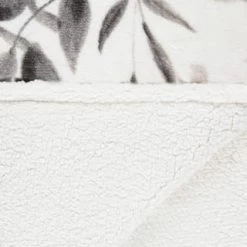 Winston Mono Leaf Sherpa Throw -Home Decor Sales 394976 winston leaf sherpa throw mono 4