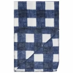 Simply Navy & Gingham Polar Fleece Throw 2pk -Home Decor Sales 395029 simply super soft throws 2pk navy gingham 3
