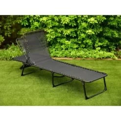 Vancouver Premium 3 Position Folding Relaxer Bed - Black -Home Decor Sales 395731 vancouver premium 3 position folding relaxer bed 2