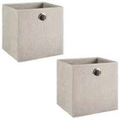 Lokken Cord Storage Cubes 2pk - Light Grey 6 Lokken Cord Storage Cubes 2pk - Light Grey -Home Decor Sales 395811 2pk cord lokken storage cubes light grey 3