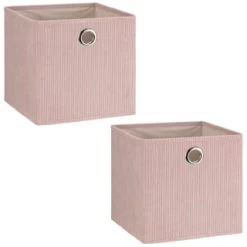 Lokken Cord Storage Cubes 2pk - Pink 6 Lokken Cord Storage Cubes 2pk - Pink -Home Decor Sales 395813 2pk cord lokken storage cubes pink