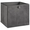 Lokken Velvet Storage Cubes 2pk - Grey