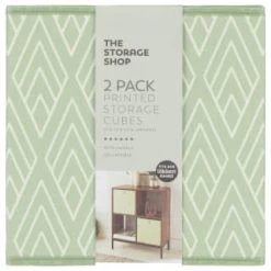 Lokken Printed Storage Cubes 2pk - Sage Diamond 7 Lokken Printed Storage Cubes 2pk - Sage Diamond -Home Decor Sales 395843 2pk printed lokken storage cubes sage diamond 2