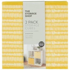 Lokken Mark Making Storage Cubes 2pk - Ochre -Home Decor Sales 395847 2pk lokken ochre storage cubes mark making 2