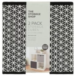 Lokken Mark Making Storage Cubes 2pk - Mono -Home Decor Sales 395850 2pk lokken mono storage cubes mark making 2