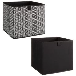 Lokken Mark Making Storage Cubes 2pk - Mono -Home Decor Sales 395850 2pk lokken mono storage cubes mark making 3