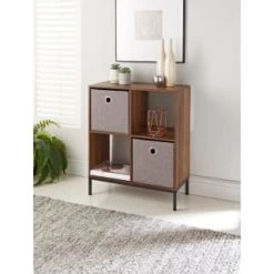 Lokken Linen Storage Cubes 2pk - Grey -Home Decor Sales 395851 2pk linen lokken storage cubes grey