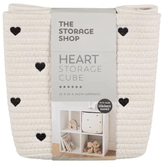 B&M Heart Shaped Storage Cube 1 B&M Heart Shaped Storage Cube