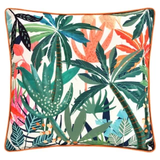 B&M Tropical Print Shower Resistant Cushion 43 X 43cm 1 B&M Tropical Print Shower Resistant Cushion 43 X 43cm