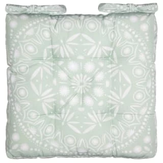 B&M Luxury Seat Pad - Green Floral Print 1 B&M Luxury Seat Pad - Green Floral Print
