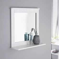 Maine Bathroom Mirror With Shelf
