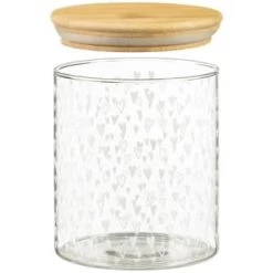 B&M Printed Glass Bamboo Storage Jars 3pc -Home Decor Sales 396485 3pk printed glass bamboo storage jars 4