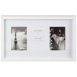 B&M Three Photo New York Photo Frame - White 1 B&M Three Photo New York Photo Frame - White
