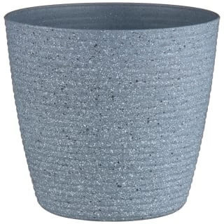 B&M Ribbed Speckled Plastic Planter - Light Grey 1 B&M Ribbed Speckled Plastic Planter - Light Grey
