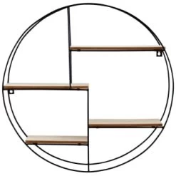 B&M Michigan Round Multi-Section Shelf -Home Decor Sales 397377 michigan circular shelf 2