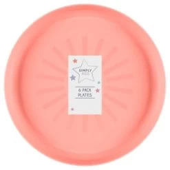 Simply Kids Colour Plates 6pk - Pastel -Home Decor Sales 398569 6pk simply kids colour plates girls