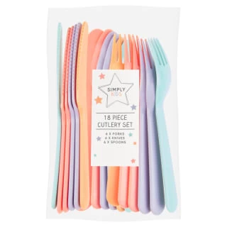 Simply Kids Cutlery Set - Pastel 1 Simply Kids Cutlery Set - Pastel