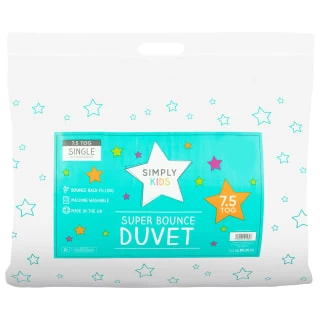 Simply Kids Super Bounce Single Duvet 7.5 Tog 1 Simply Kids Super Bounce Single Duvet 7.5 Tog