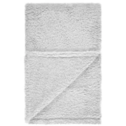 Simply Kids Teddy Throw - Light Grey -Home Decor Sales 400204 simply kids teddy rolled kids throw grey 2